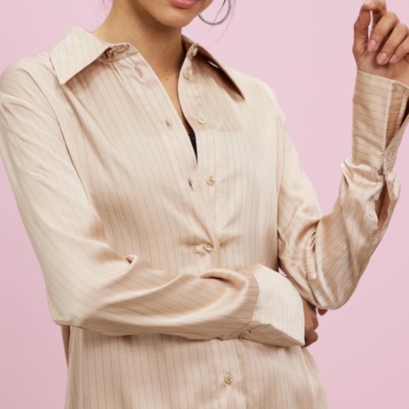 Topshop Satin Pin Stripe Set Sz. 6 - Picture 4 of 9